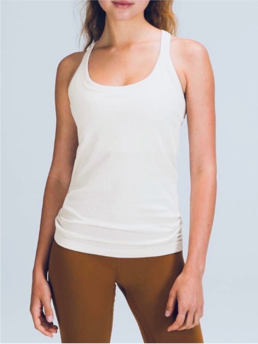 Lululemon Ebb To Street Tank In Bone